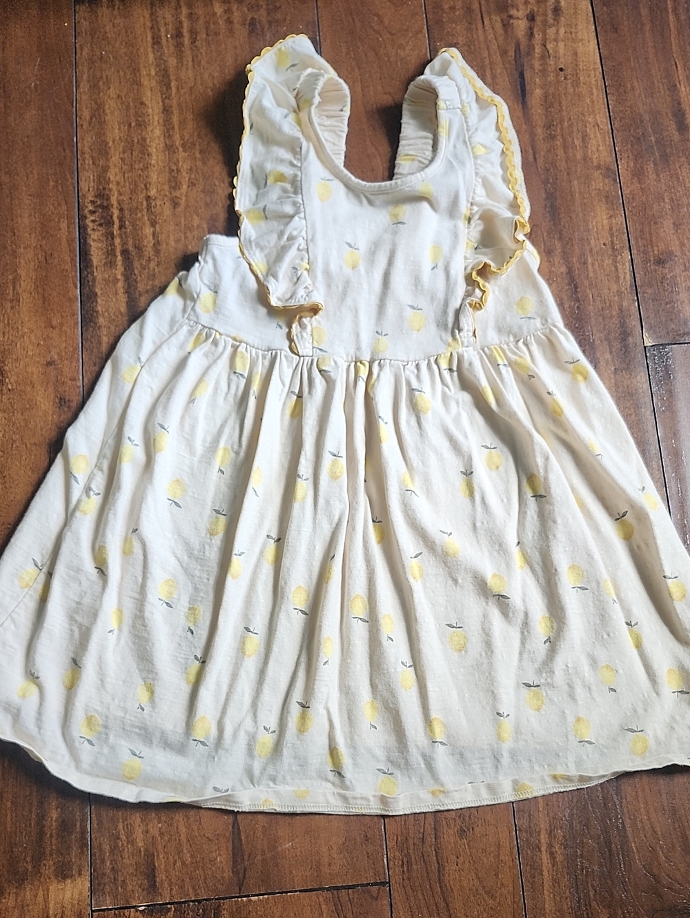 3/$15! Modern Moment's By Gerber 5t Girls' Yellow Lemon Print Ruffle Sundress